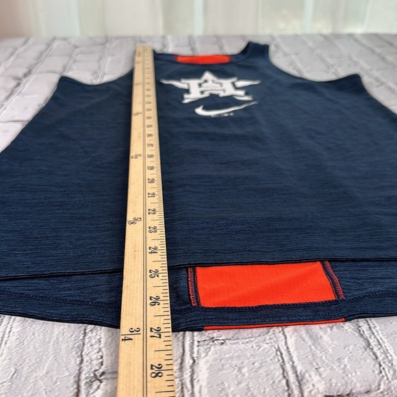 Houston Astros Nike Dri-Fit Women's Right Mix High Neck Tank Top Navy size Small - Picture 9 of 16